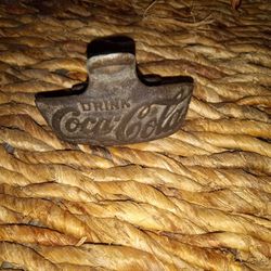 Antique Iron 'Coca Cola Bottle Opener  Thumbnail