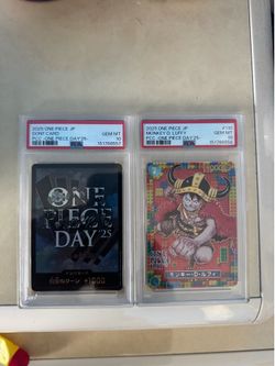 One Piece TCG Monkey D Luffy One Piece Day 2025 Japanese PSA 10