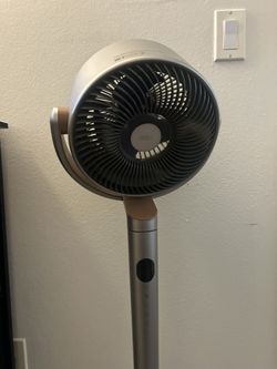 DREO Fan for Bedroom,120°+120° Oscillating Standing Fan, Quiet Pedestal Fan