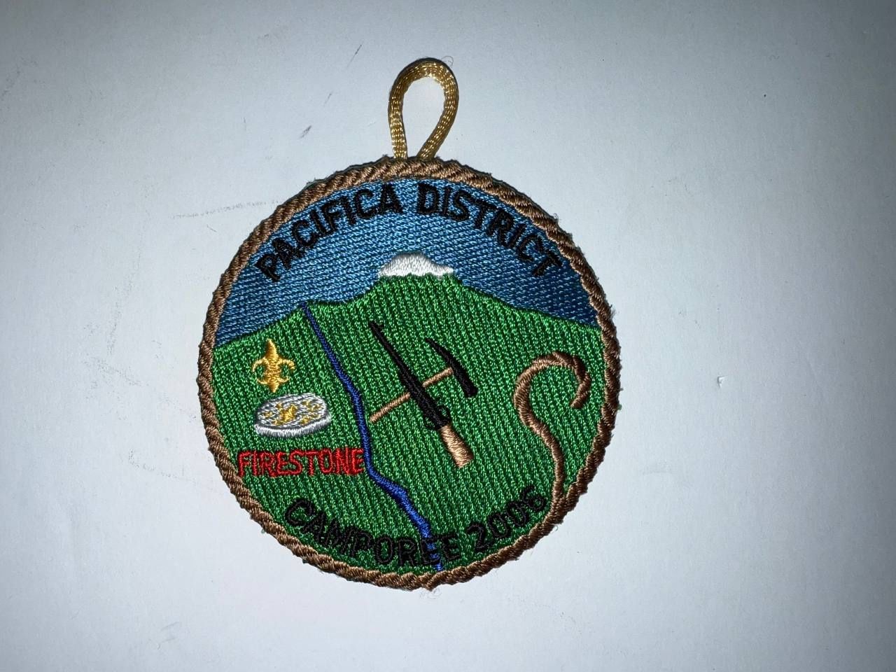 2006 BSA Pacifica District Camporee Firestone Patch – Rare Boy Scouts Badge