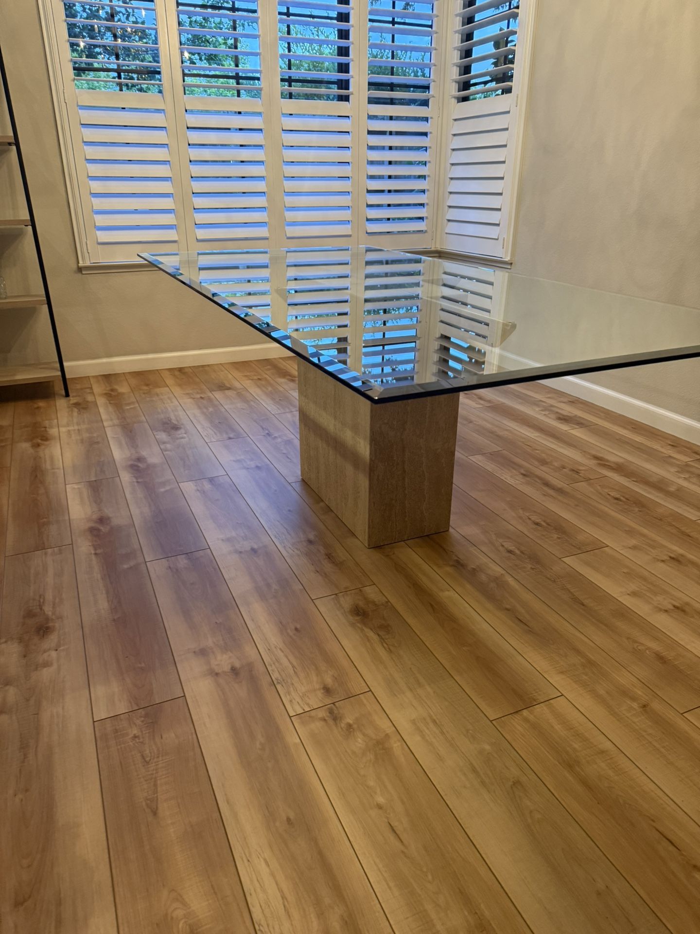 Glass Top Dining Table