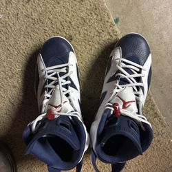 Air Jordan 6 Retro White / Navy / Red – Men’s (Used)