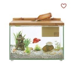 Top Fin Betta Bamboo Waterfall Desktop Aquarium
