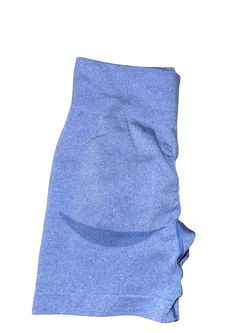 Blue Seamless Contour Workout Shorts