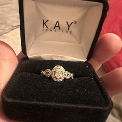 Natural Diamond Ring White Gold 