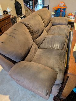 Recliner Couch Brown