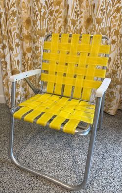 Vintage Yellow Lawn Chair