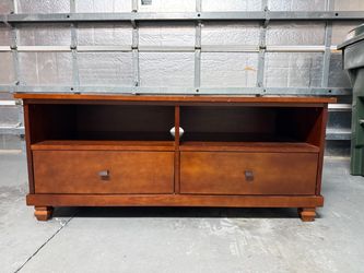 Wood tv console