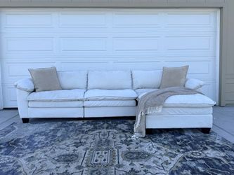 Living Spaces off white sectional DELIVERY AVAILABLE