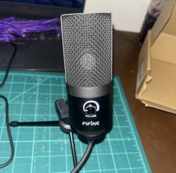 Fifine USB Microphone, Metal Condenser Recording Microphone for PC USB