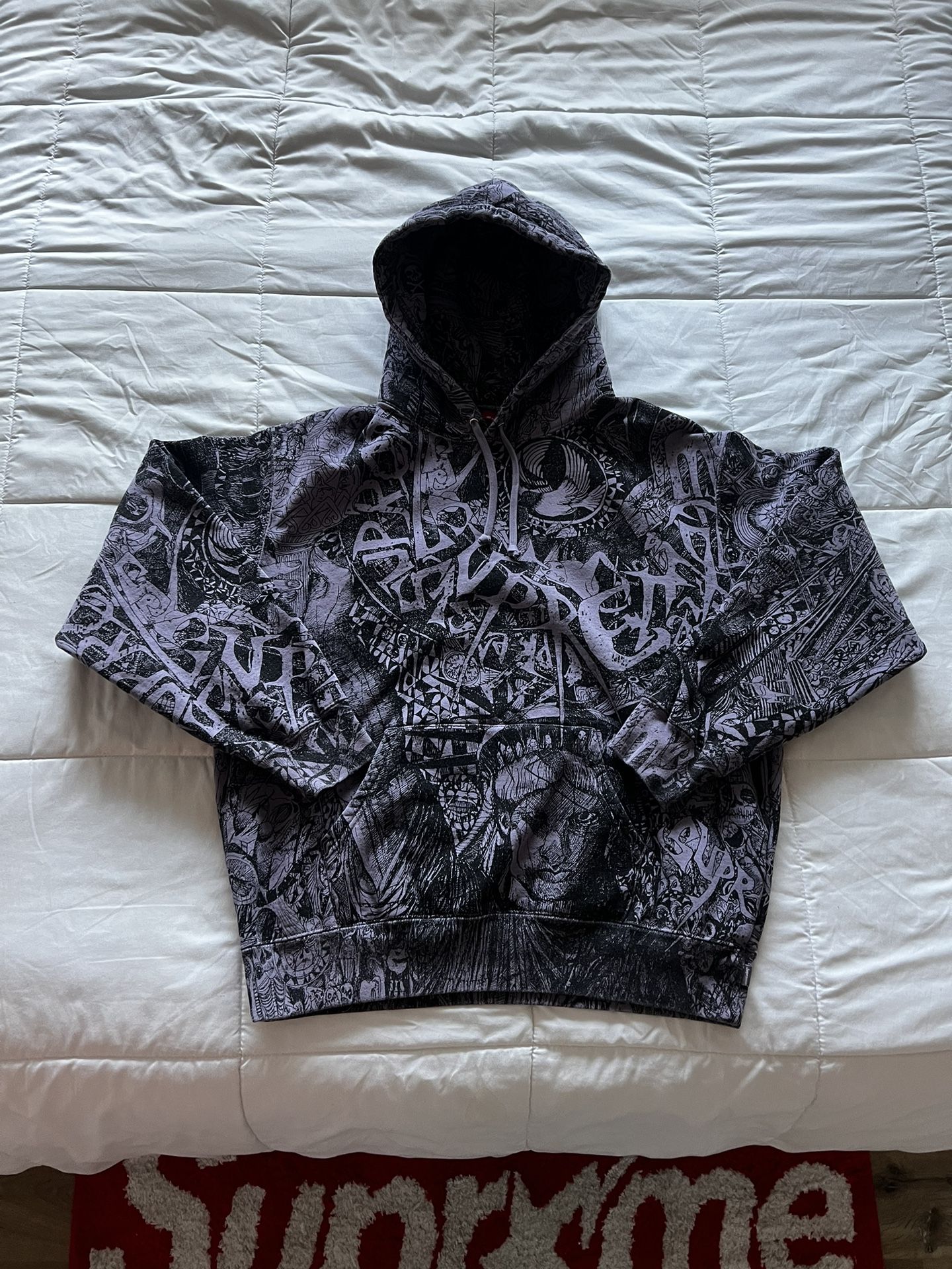 Supreme Liberty Hooded Sweatshirt Dusty Purple Supreme Liberty Hooded Sweatshirt Dusty Purple