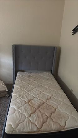 twin size bed frame wit mattress