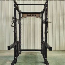 New Half Rack Functional Trainer W/ Smith Machine Combo Rack |  400lb Weight Stacks | Attachments Included | FREE DELIVERY | FINANCING AVAILABLE | 