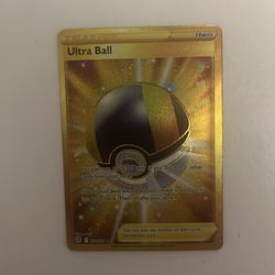 Pokémon Ultra Ball Trainer 186/172 Gold Rare