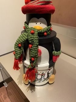 Penguin Xmas Ornament Box