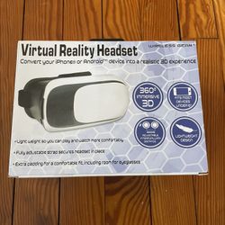 Wireless Gear Plastic Virtual Reality Headset (White)
