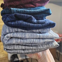 6-Piece Men's/Youth Shirt Lot: Casual & Professional Styles - Small/Medium