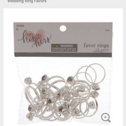 Silver Wedding Ring Favors