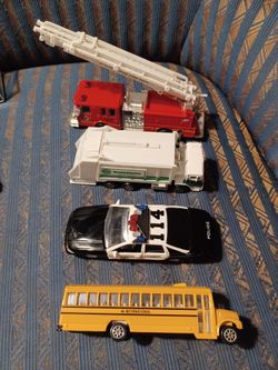 Fire truck,  police car,  etc