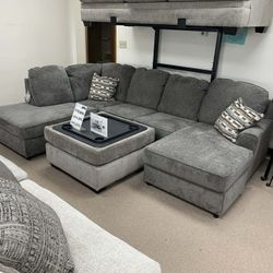 Ashley Double Chaise Sectional- Brand New