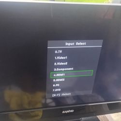 32"Sanyo Flat TV No Remote