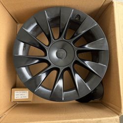 (4) Black OEM 20” Induction Wheels for Tesla 