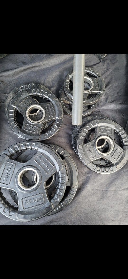 Olympic WEIGHTS Set 💪 With Bar 