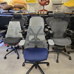 🔥75% OFF  HERMAN MILLER SAYL CHAIRS 25 AVAILABLE!  FULLY ADJUSTABLE ARMS TILT LOCK LUMBAR SUPPORT 