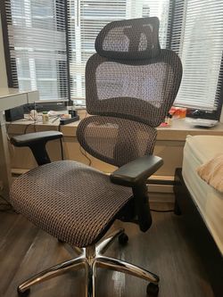 Ergonomic Mesh Office Chair with Adjustable Headrest & Lumbar Support