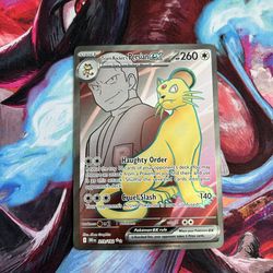 Team Rocket's Persian Ex #219 Pokemon TCG Destined Rivals Scarlet & Violet