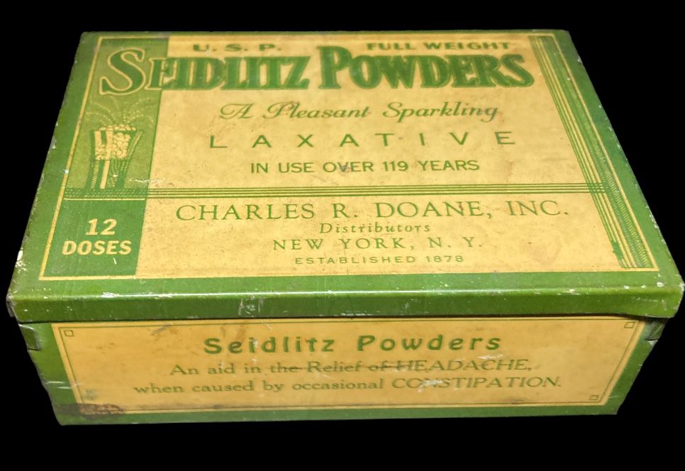 Vintage Seidlitz Powders Laxative Tin