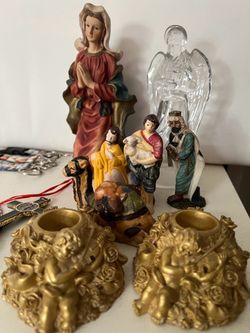 Rosaries and religious decor all for $10