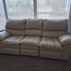 Leather Couch w/ Recliners