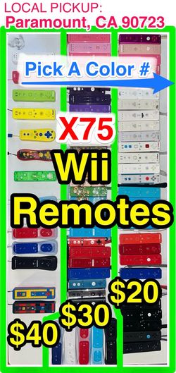 LOCAL🟨 Nintendo Wii Remotes VARIETY Lot + Motion Plus Standard Classic Wireless Controllers Sony Playstation 4 Controller PS3 PS5 Console XBOX OEM