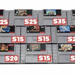 SNES Super Nintendo Games