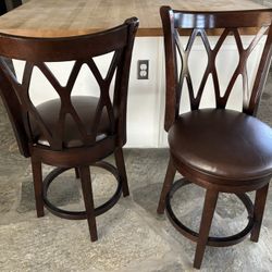 Counter Height Bar Stools - 2 Chairs