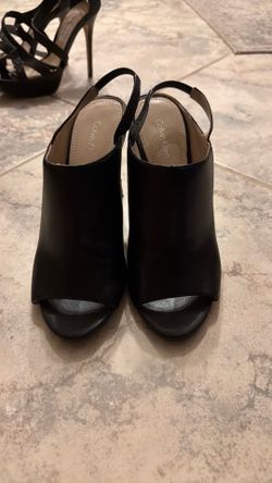 Calvin Klein open toe  Leather Heels