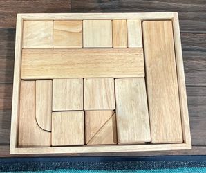 Melissa & Doug 60-Piece Hardwood Blocks
