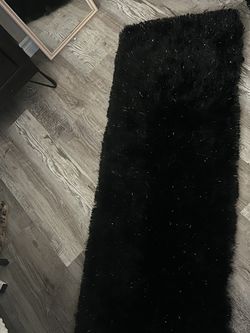Black And Silver Rug