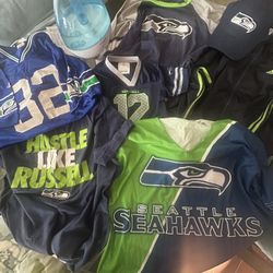Seattle Seahawks And New England Patriots Variety Attires