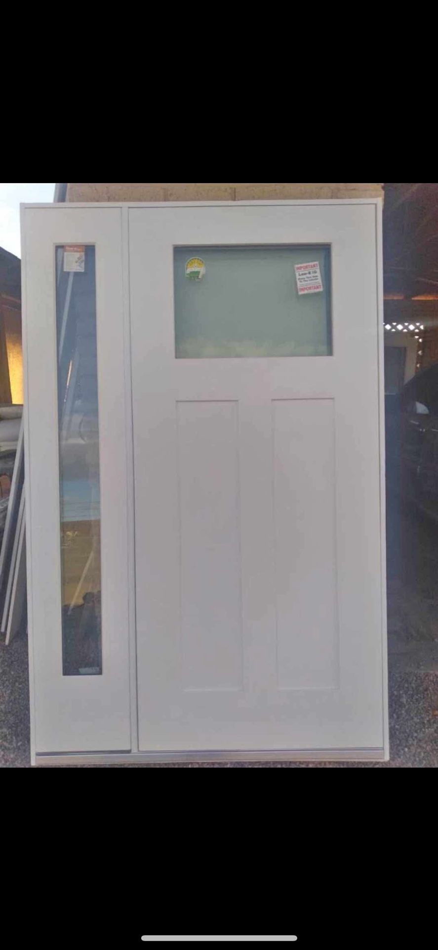 Front Door With Side View