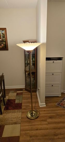 Torchiere Standing Floor Pole Vintage Lamp