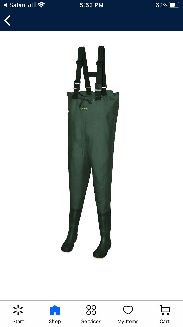 Pro Line Fishing Waders Brand New Size 11
