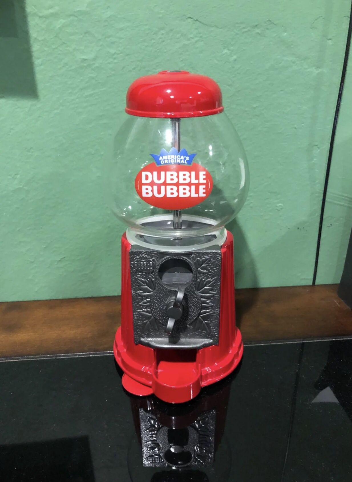 Glass Dubble-Bubble mini collectible gum dispenser