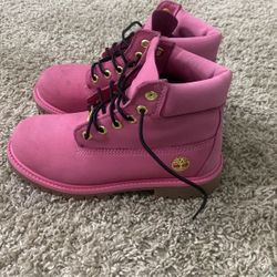 Pink Timberlands