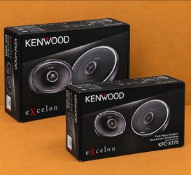 Kenwood Excelon Car Speakers 2-Sets KFC-X175 6.5" & KFC-X695 6x9" 2-Way Coaxial Speaker System 540 Watt Package 🚨 No Credit Needed 🚨