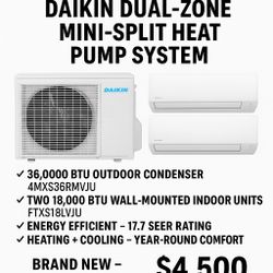 Daikin Dual-Zone Mini-Split Heat Pump