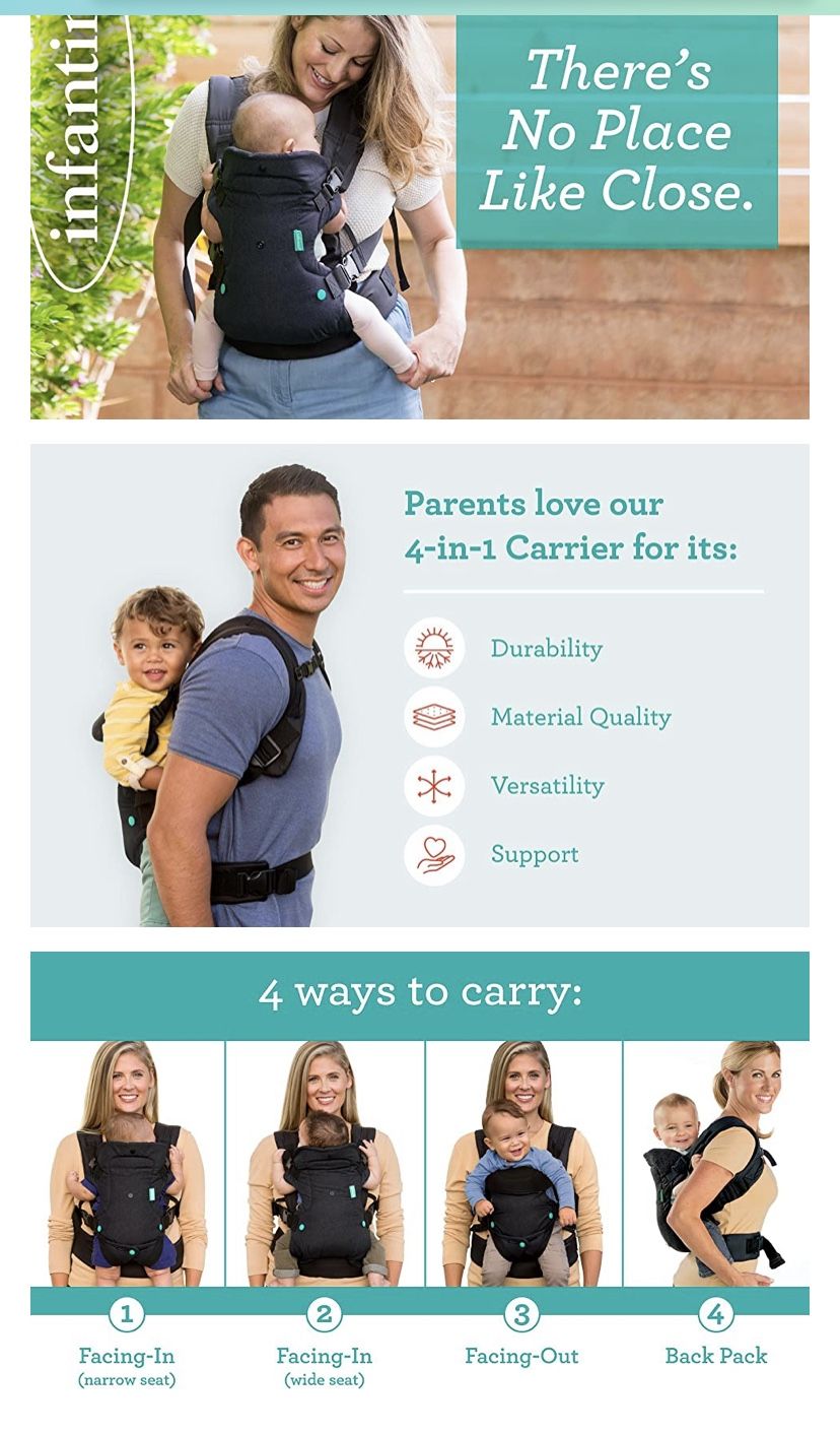 Baby Carrier 4 in 1