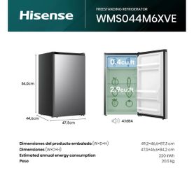 Hisense Small Fridge 4.4 Cu