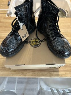 Little Girls Doc Martens Cosmic Glitter 